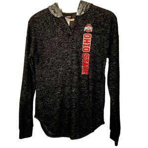 Ohio State University Shirt Small Juniors by GEN 2 Knit Long Sleeve Velour Hood